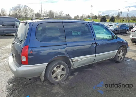 2002 Nissan Quest Se из США, поврежденный, VIN 4N2ZN16T92D815936